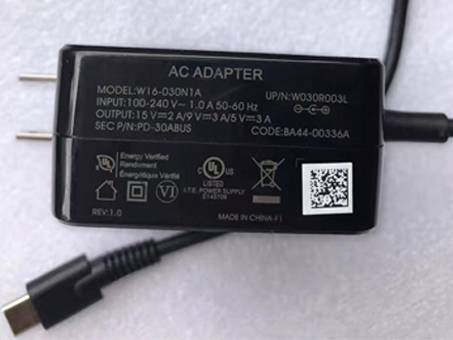 30W AC Adaptador W16-030N1A para Samsung Chormebook Pro chromebook plus